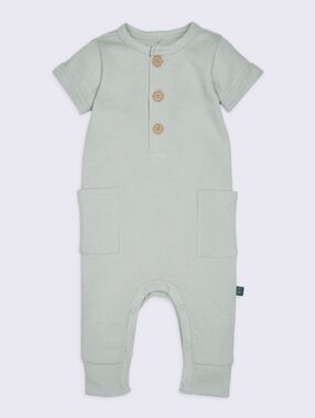 NWOT Modern Moments by Gerber Baby Boy Short Sleeve & Long Leg Romper, 24M